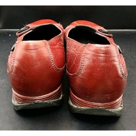 DANSKO Size 8 Burgundy Red PAM SLIP-ON LOAFER EU 38 Wedge Shoes - Picture 5 of 9